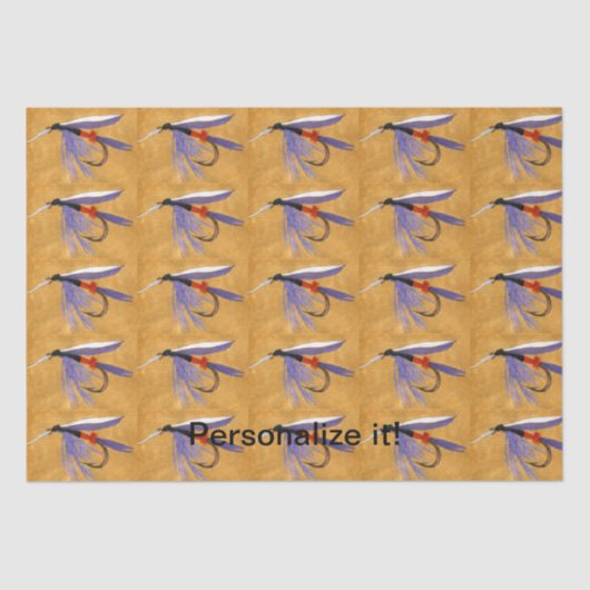 "Freight Train" natte vlieg, vliegkoppeling, vlieg Tissuepapier (Voorkant)