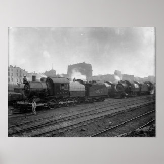 Freight Trains Scranton Pa. Poster