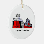 Freighter Arthur M. Anderson Keramisch Ornament (Rechts)