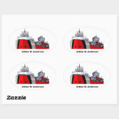 Freighter Arthur M. Anderson Ovale Sticker (Vel)