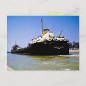 Freighter Canadian Century die de Soo verlaat Briefkaart (Voorkant)