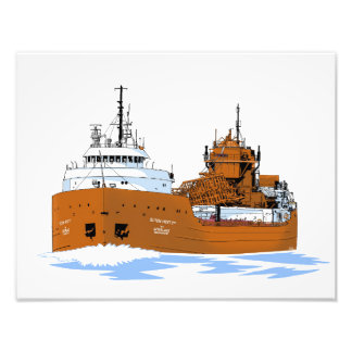 Freighter Elton Hoyt 2e Self Unloader Foto Afdruk