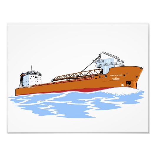 Freighter Mark W. Barker Photo Print Foto Afdruk (Voorkant)