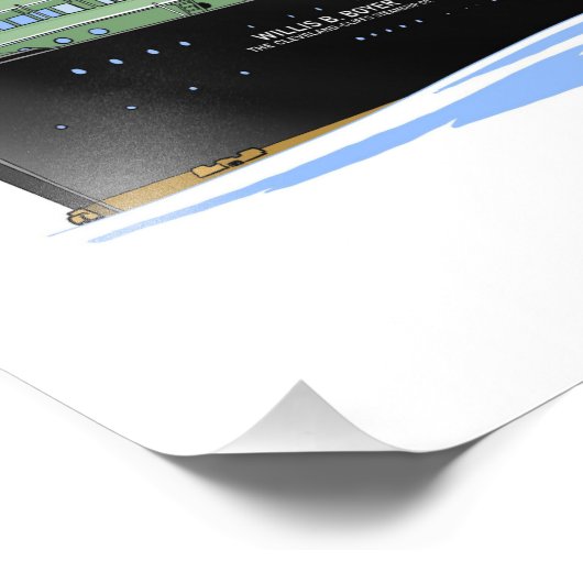 Freighter Willis B. Boyer Cleveland Cliffs Foto Afdruk (Hoek)