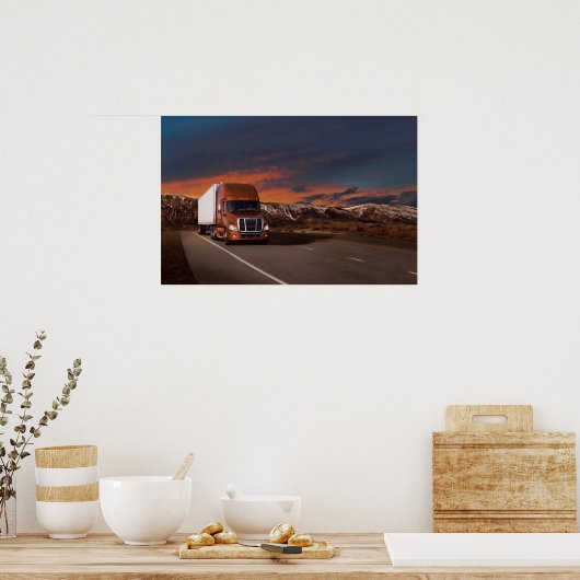 Freightliner Cascadia #20 Poster (Keuken)