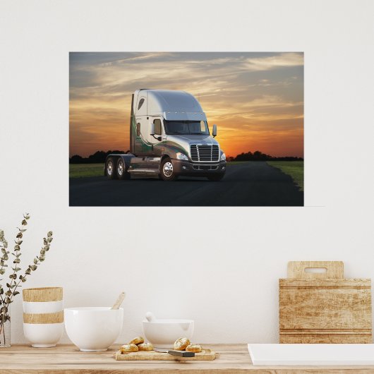 Freightliner Cascadia #27 Poster (Keuken)