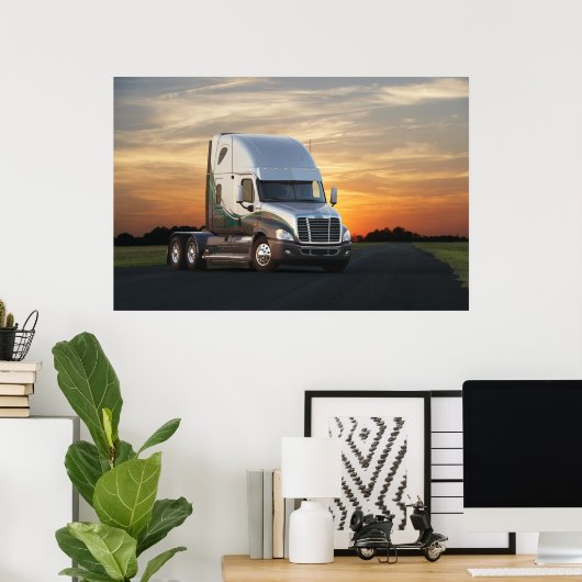 Freightliner Cascadia #27 Poster (Thuiskantoor)