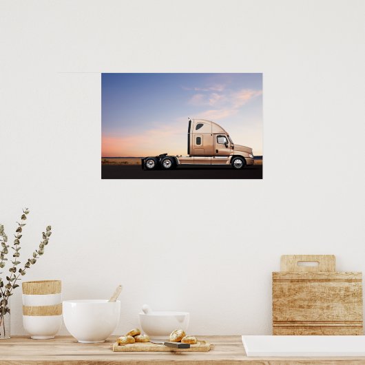 Freightliner Cascadia #8 Poster (Keuken)