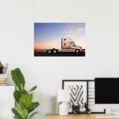 Freightliner Cascadia #8 Poster (Thuiskantoor)