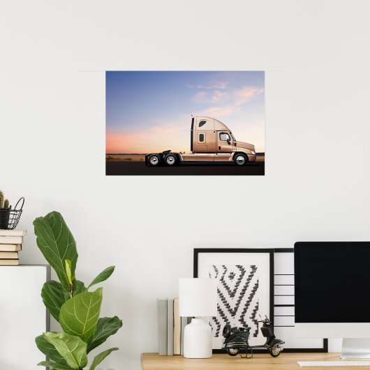 Freightliner Cascadia #8 Poster (Thuiskantoor)