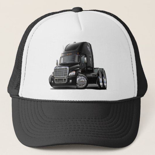Freightliner Cascadia Black Truck Trucker Pet (Voorkant)
