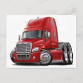 Freightliner Cascadia Red Truck Briefkaart (Voorkant)
