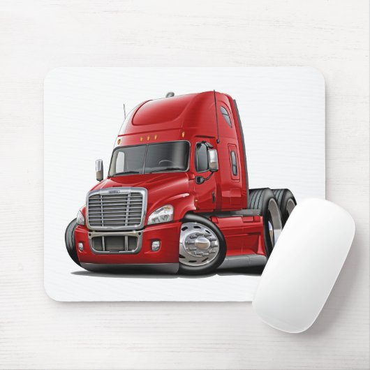 Freightliner Cascadia Red Truck Muismat (Met muis)
