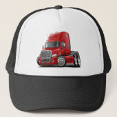 Freightliner Cascadia Red Truck Trucker Pet (Voorkant)