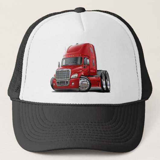 Freightliner Cascadia Red Truck Trucker Pet (Voorkant)