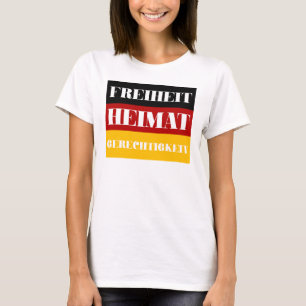 Freiheit Heimat Gerechtigkeit - Duits patriot T-shirt