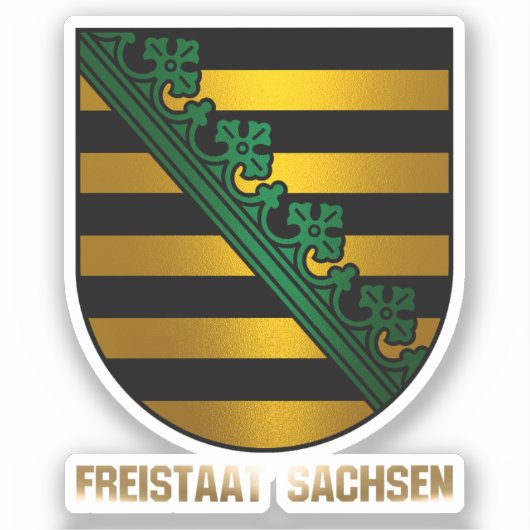 Freistaat Sachsen Sticker (Voorkant)