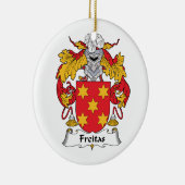 Freitas Family Crest Keramisch Ornament (Rechts)