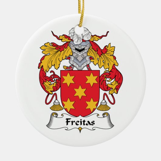 Freitas Family Crest Keramisch Ornament (Voorkant)