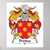 Freitas Family Crest Poster (Voorkant)
