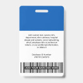 Freiwilligerspasjes met clip of koordje badge (Achterkant)