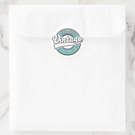 Fremantle australia logo. ronde sticker (Tas)