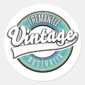 Fremantle australia logo. ronde sticker (Voorkant)