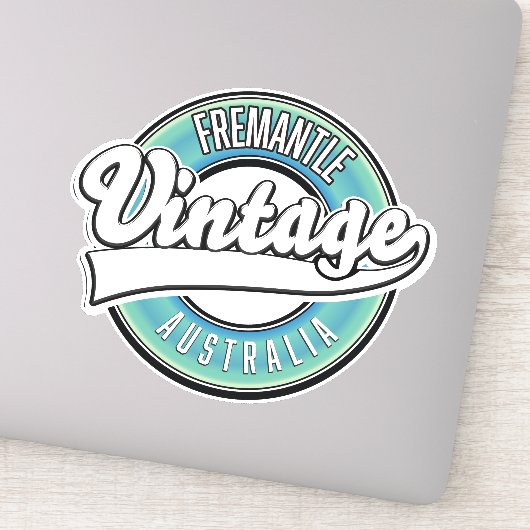 Fremantle australië vintage stijl logo. sticker (Detail)