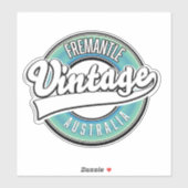 Fremantle australië vintage stijl logo. sticker (Vel)