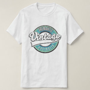 Fremantle Australië vintage stijl logo. T-shirt