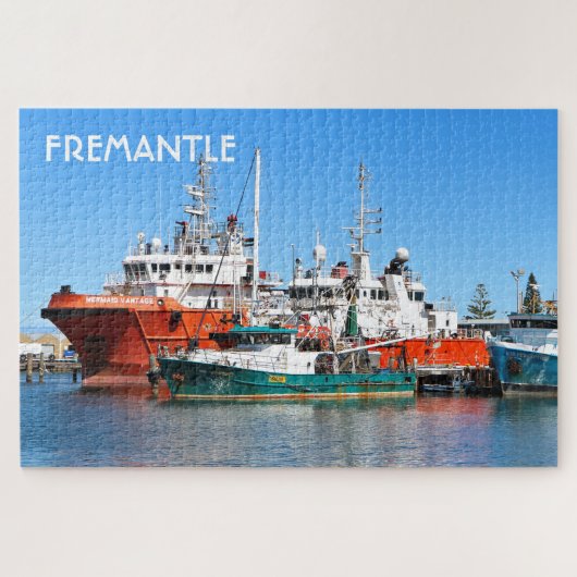 Fremantle: bevoorradingsschepen en vissersboten, A Legpuzzel (Horizontaal)