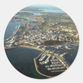 Fremantle Harbour, Western Australië Ronde Sticker