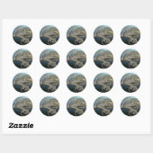 Fremantle Harbour, Western Australië Ronde Sticker (Vel)