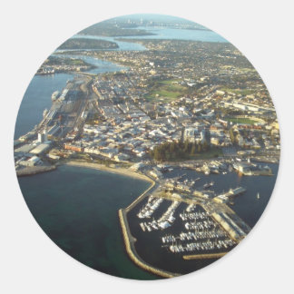 Fremantle Harbour, Western Australië Ronde Sticker