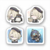 Freminet Genshin Impact 4 stickers extra (Voorkant)