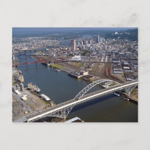 Fremont Bridge in Portland Oregon. Briefkaart
