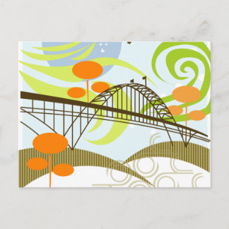 Fremont Bridge Portland Briefkaart