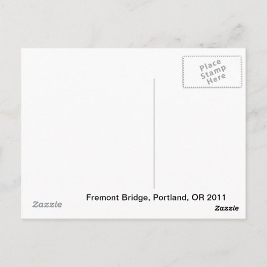 Fremont-brug Briefkaart (Achterkant)