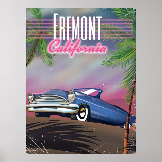 Fremont California reisposter Poster (Voorkant)