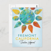 Fremont California Sunshine Travel Briefkaart (Voorkant / Achterkant)