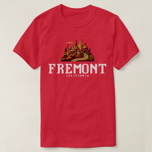 Fremont California T-shirt (Design voorkant)