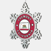 Fremont California Tin Sneeuwvlok Ornament (Rechts)