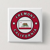 Fremont California Vierkante Button 5,1 Cm (Voorkant)