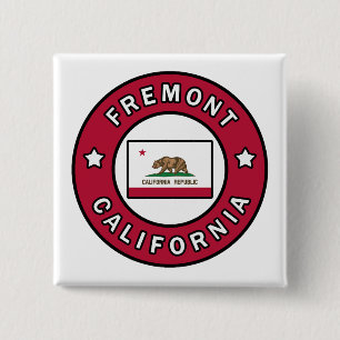 Fremont California Vierkante Button 5,1 Cm