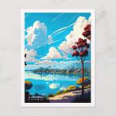 Fremont California vintage reisillustratie Briefkaart (Voorkant)