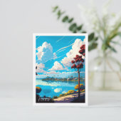 Fremont California vintage reisillustratie Briefkaart (Staand voorkant)