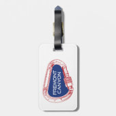 Fremont Canyon Wyoming Rock Climbing Karabiner Bagagelabel (Achterkant verticaal)