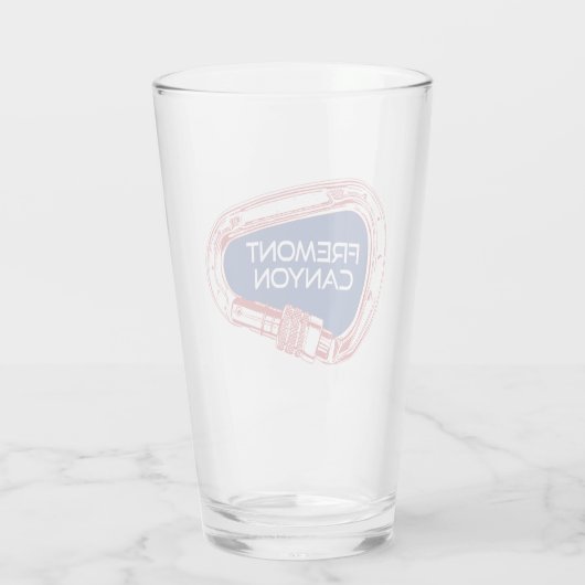 Fremont Canyon Wyoming Rock Climbing Karabiner Glas (Achterkant)