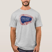 Fremont Canyon Wyoming Rock Climbing Karabiner T-shirt (Voorkant)