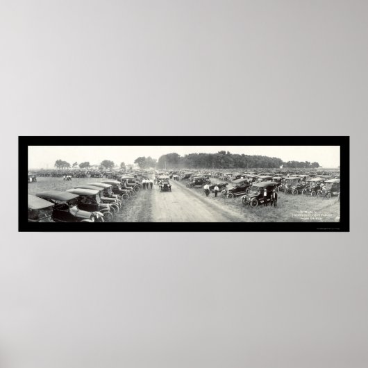 Fremont, NE Auto Show Foto 1916 Poster (Voorkant)